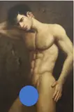 Yaoge, Male Nude, 2013, [LGBTQ+ INTEREST], Oil on canvas