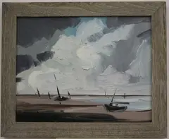 Jose D. Trujillo, Cold Morning Sails, Oil on board