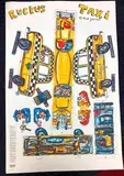 Untitled by Red Grooms, Ruckus Taxi, circa 1982, ithographic poster printed in colors, plate signed, published by Grooms and Sharks, sold Jul 2023