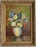 Hans K. Neubert, Summer Flower Bouquet, Oil on canvas