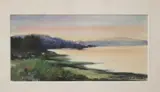 Ruth R. Rooks, View of the Lake, Watercolor