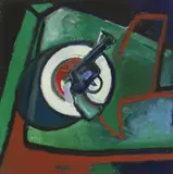 Peter Denmark, Untitled, mixed media on canvas 122 x 122cm