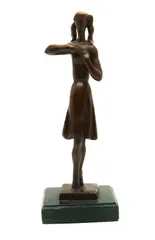 Joseph Csaky, Untitled, on a green marble base