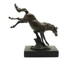 Untitled by Miguel Fernando Lopez, on a rectangular marble base, sold Apr 2022