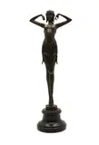 Demetre Chiparus, Untitled, on a marble socle