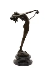 Harriet Whitney Frishmuth, Untitled, on a marble base