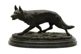 Edward Drouout, Untitled, on a stepped oval marble base