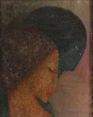 Bella Brzel, Untitled, oil on canvas 55.5 x 46cm