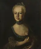 Austrian School, A portrait of a lady, half-length, thought to be Marie Antoinette