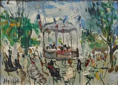 Gabriel Dauchot, Le Concert, oil on canvas