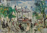 Gabriel Dauchot, Le Concert, oil on canvas