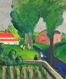 Thomas Brownell Eldred, Untitled Composition, oil on canvas