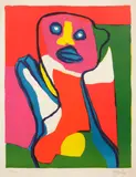 Untitled (Figure) by Karel Appel, 1969, Lithograph in colors on wove paper, sold Apr 2012