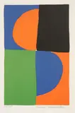 Untitled (Composition) by Sonia Delaunay, 1963, Lithograph in colors on wove paper, sold Apr 2012