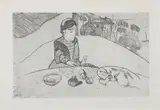 Paul Gauguin, La femme aux figues, 1894-95, Etching on laid Arches paper, later printing