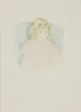 Mary Cassatt, Sara Smiling (B. 195), c. 1904, Drypoint with handcoloring on wove paper, a posthumous impression