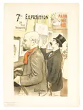 Frédéric-Auguste Cazals, Exposition du Salon des 100, Pl. 15, 1894, Lithograph in colors on wove paper