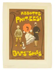 Dudley Hardy, A Gaiety Girl, Pl. 4; Boots and Shoes, Pl. 92, 1894; c. 1895, Lithographs in colors on wove paper