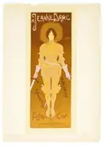 Georges de Feure, Jeanne D'arc, Pl. 130, 1898, Lithograph in colors on wove paper