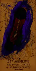 Sam Francis, Untitled (25th Anniversary, The Music Center of Los Angeles County) (L. P8; SFS-334), 1988, Screenprint in colors on PTI Supra paper