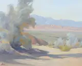 Ralph Love, Desert scene, oil on canvas board