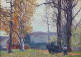 Carl Rudolph Krafft, Arcadia, oil on canvas laid to board