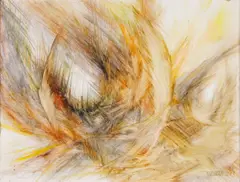Untitled by Leonardo Nierman, 1966, acrylic on masonite, sold Mar 2012