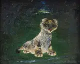 Darrel Austin, Cub by a Little Brook, 1950, oil on canvas