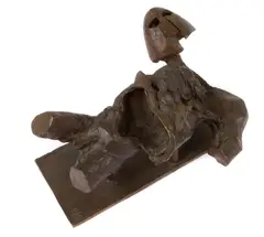 Warrior by Nag Arnoldi, bronze with brown patina, sold Mar 2012