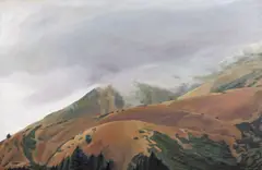 Ann Meilstrup Hogle, Fog - Marin Headlands, 1983, oil on canvas