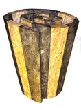 Mark Lere, Gullet, 1986, flake board with graphite