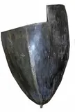 Mark Lere, Cowl, 1986, mild steel with burnt oil finish