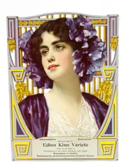 Edion Kino Variete by Wine, c. 1900, Lithographic print in colors with cut outs on paper board, sold Mar 2012