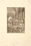 Hans Sebald Beham, The Last Supper, from Passion (B. 84; P. 818)