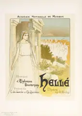 Hellé by Théophile Steinlen, 1896, Lithographic poster in colors on wove paper, offered Mar 2012