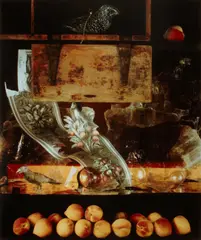 Interior with Birds and Peaches by Olivia Parker, 1981, Dye-transfer print, sold Mar 2012