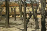 Ernesto Alcide Campestrini, Trees in winter; Houses in snow (a pair)