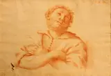 A study of a man with arms crossed; A study of a man, looking down (2) by Italian School, sold Apr 2012