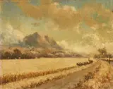 William A. Coulter, Mowing the wheat