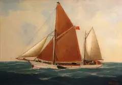 John-Henry Mohrmann, The Hetty at sea, 1903, oil on canvas