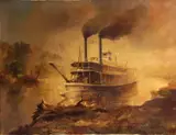 Robert M. Rucker, Bayou passage, oil on canvas