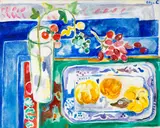 Olga Andreyeva Carlisle, Grapes and quinces, 1998, oil on canvas