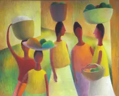 Valetta Swann, Fruta, 1960, oil on canvas