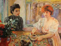 Michele Martin Taylor, Allegory of self-indulgence and repression, oil on canvas