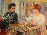 Michele Martin Taylor, Allegory of self-indulgence and repression, oil on canvas