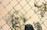 Reiner Schwarz, Der Schrei (The Scream); Der Shatten (The Shade), 1969; 1972, Two color lithographs on wove paper, each signed