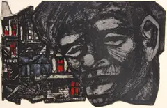 Select Prints by Various Artists, 1955-1964, A color etching with two color lithographs on wove paper, each signed in pencil, offered Apr 2012