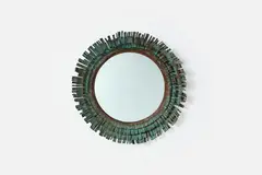 C. Jeré, 'Eyelash' Wall Mirror, 1970s, Copper