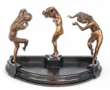 Claire Jeanne Roberte Colinet, Bronze Sculpture C. 1930, H 15.25'' L 25.75'', C. 1930