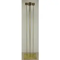 Val Bertoia, Sonambient Sculpture, 1949, 5 heavy brass tops silvered to Beryllium-Copper rods silvered to brass plate